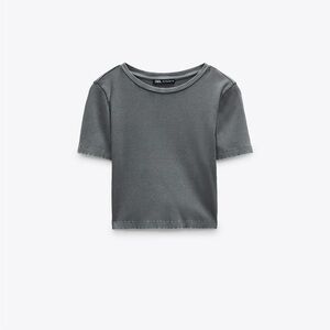 ZARA Ribbed Crop Top